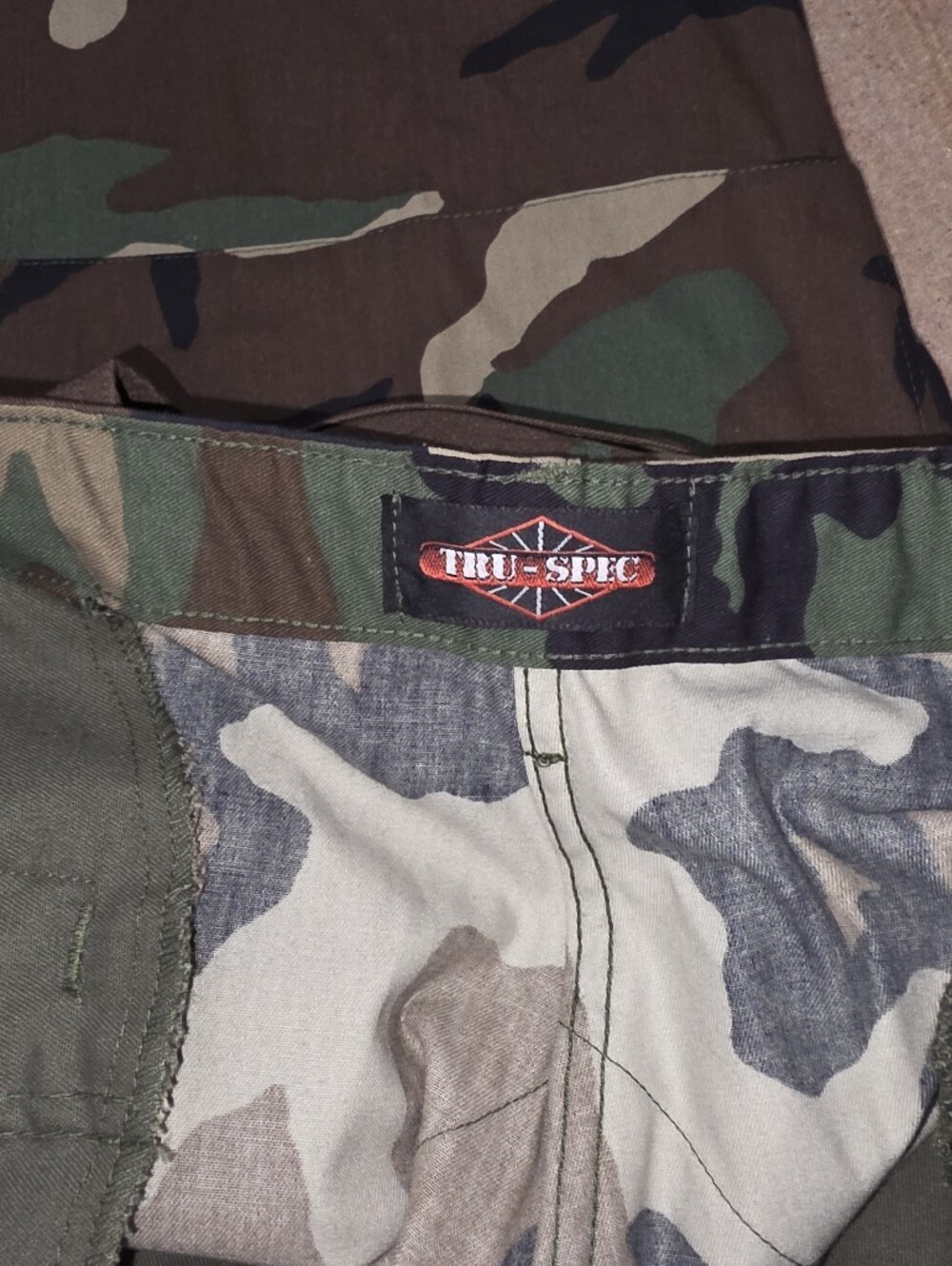 Men's Cargo Pants in Green/Brown Camo - Durable Utility Style Big & Tall 43/32 - Picture 2 of 11